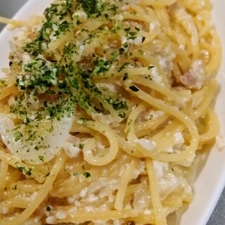 お手軽簡単！豆腐でパスタ！